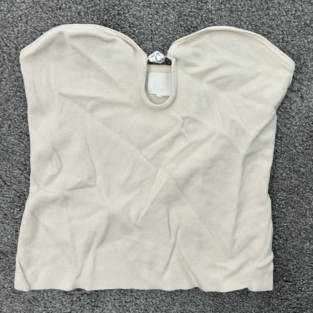 H&M pearl tube top